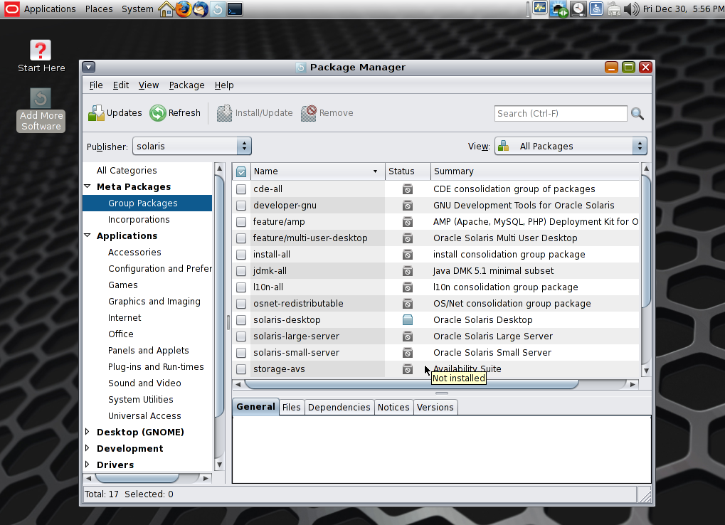 solaris11 package manager
