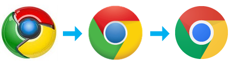 chrome logo evolution