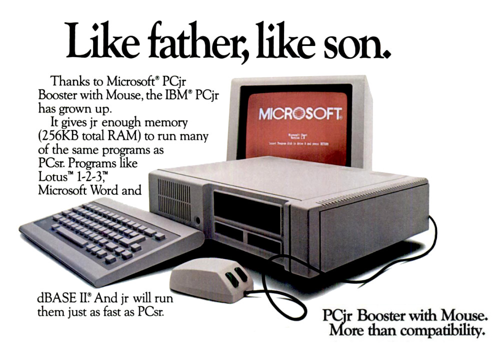 pcjr booster 1984