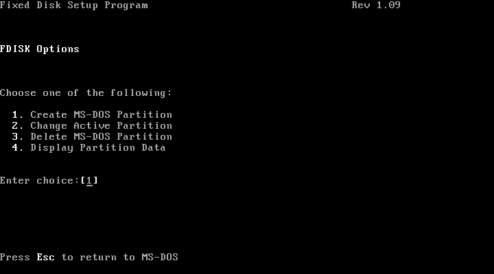 wyse-dos-2.11-fdisk