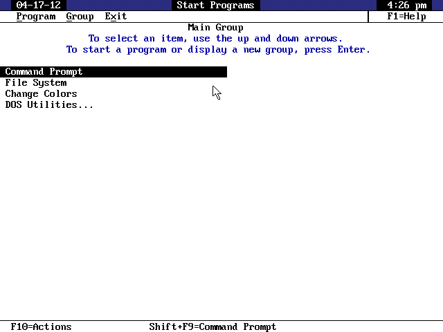 dos4 dosshell