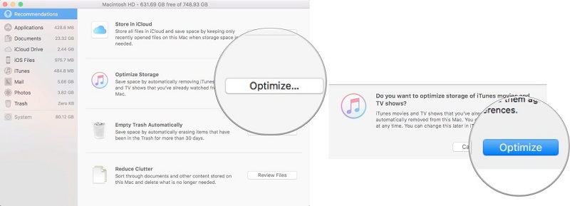 sierra optimized storage