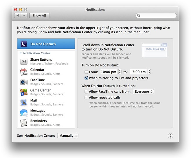 macosx9 notification