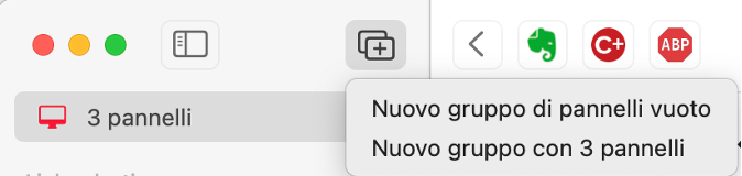macos12 raggruppamento