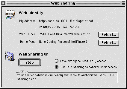 mac os 8 webshare