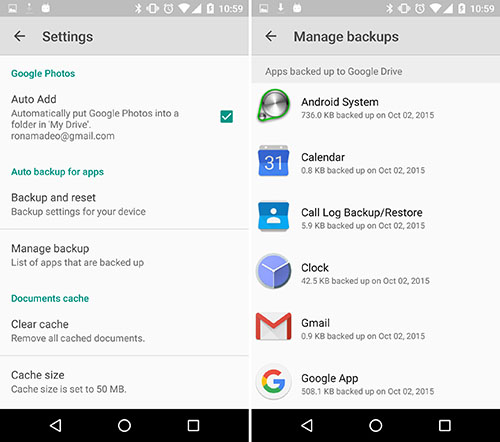 android6 autobackup