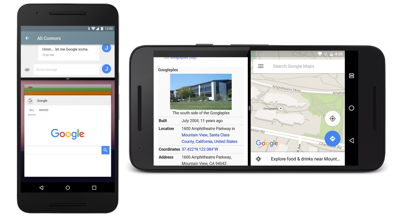 android n split screen
