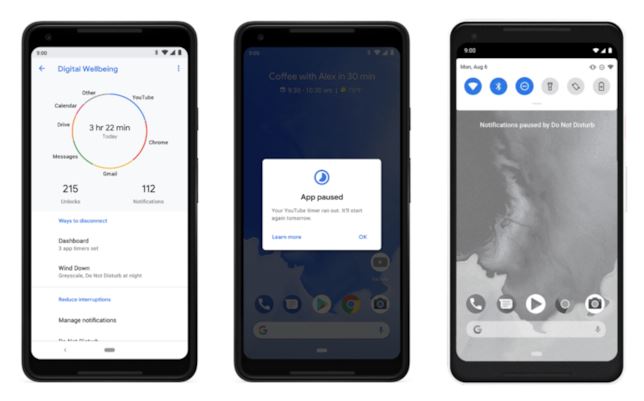 android9 benessere digitale