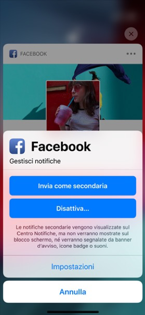 ios12 gestione notifiche