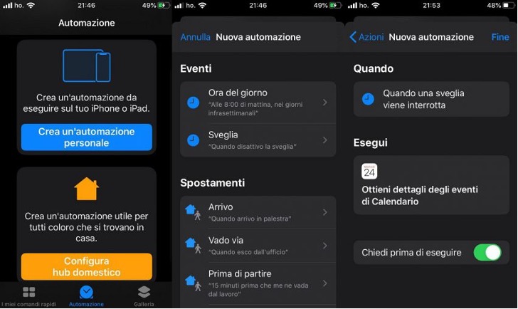 ios13 automazione