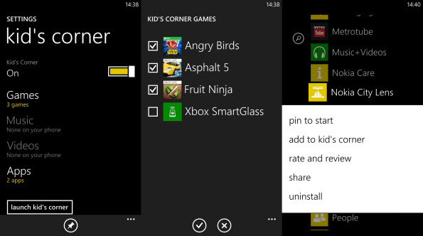 wp8 kidscorner