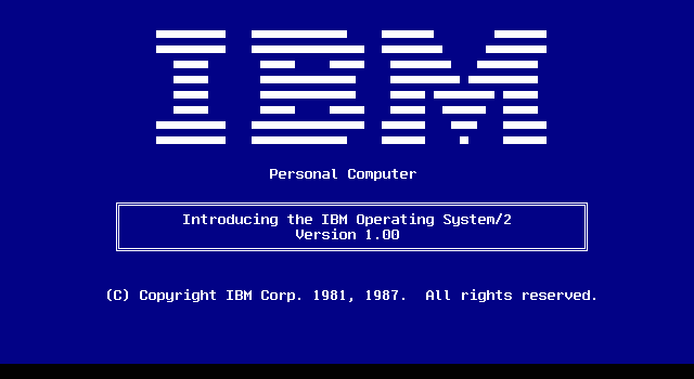 os2 v1 ibm