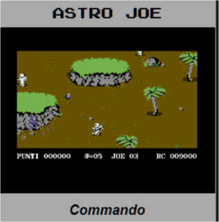 giochi cassette astro joe commando