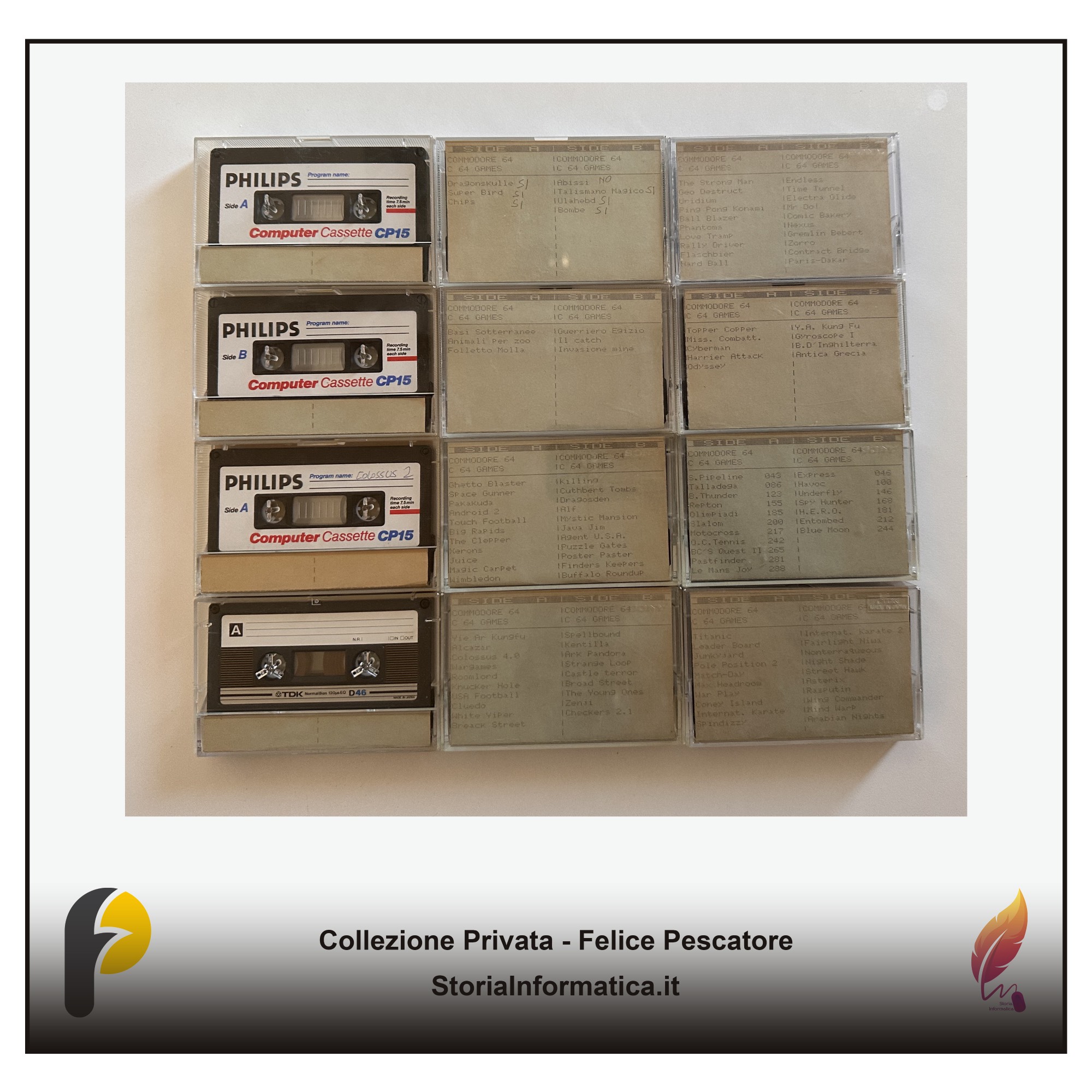 giochi cassette com64 collana anonima foggia collezione fp