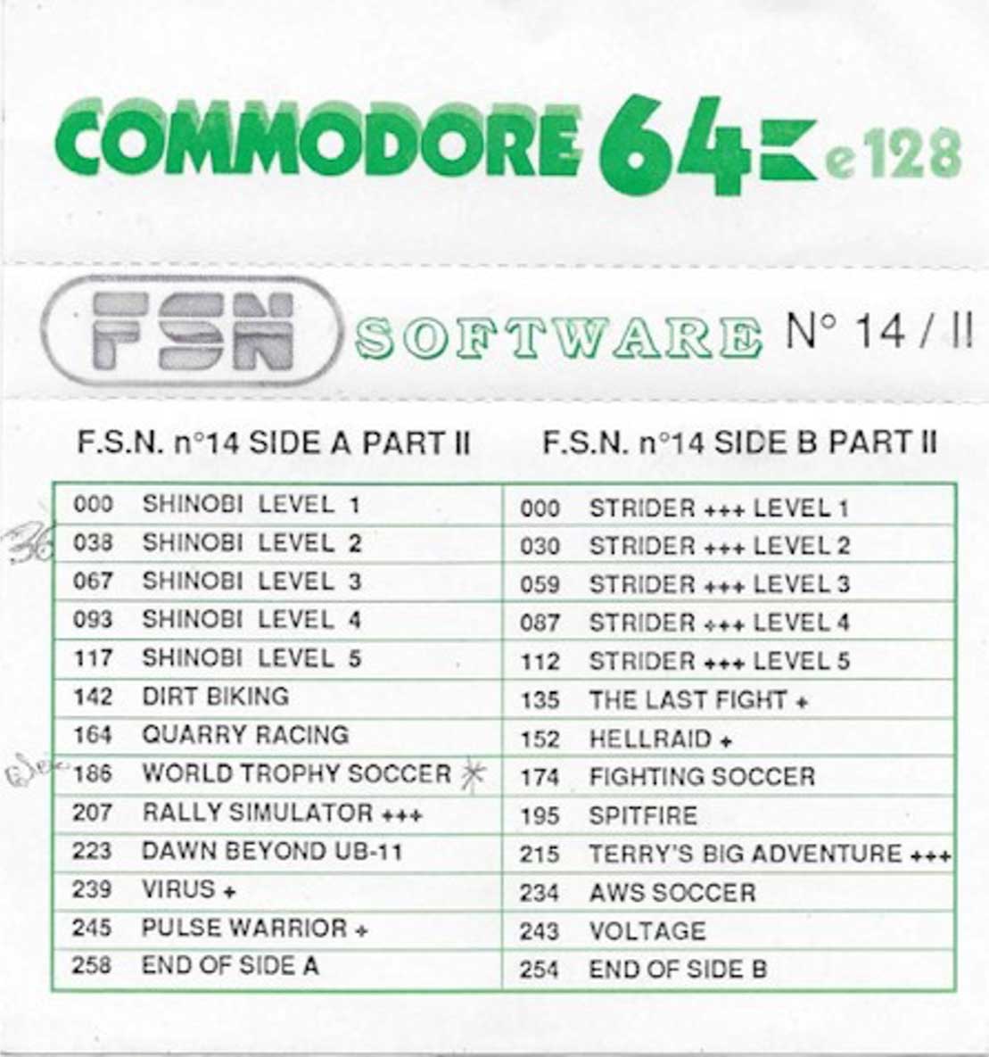 giochi cassette fsn 2