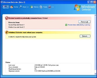 windows defender2007