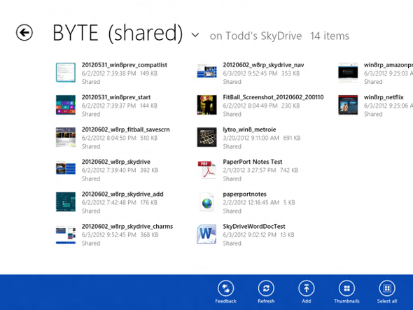 windows8 skydrive