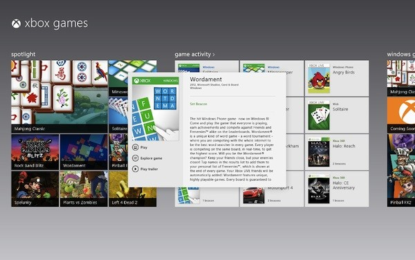 windows8 xbox