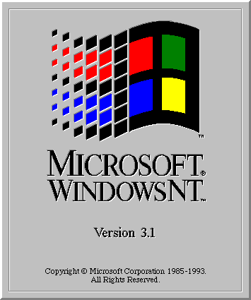 windows nt31 splashscreen