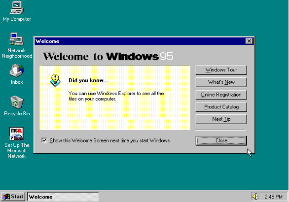 windows win95