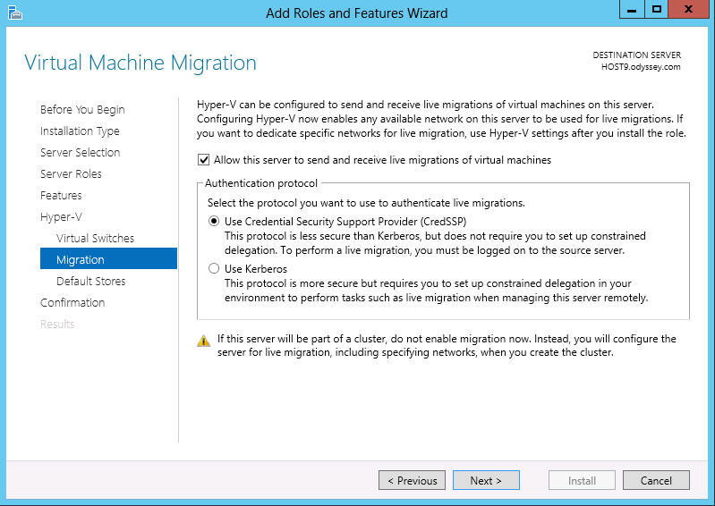 winserver2012 virtualmachinemigration