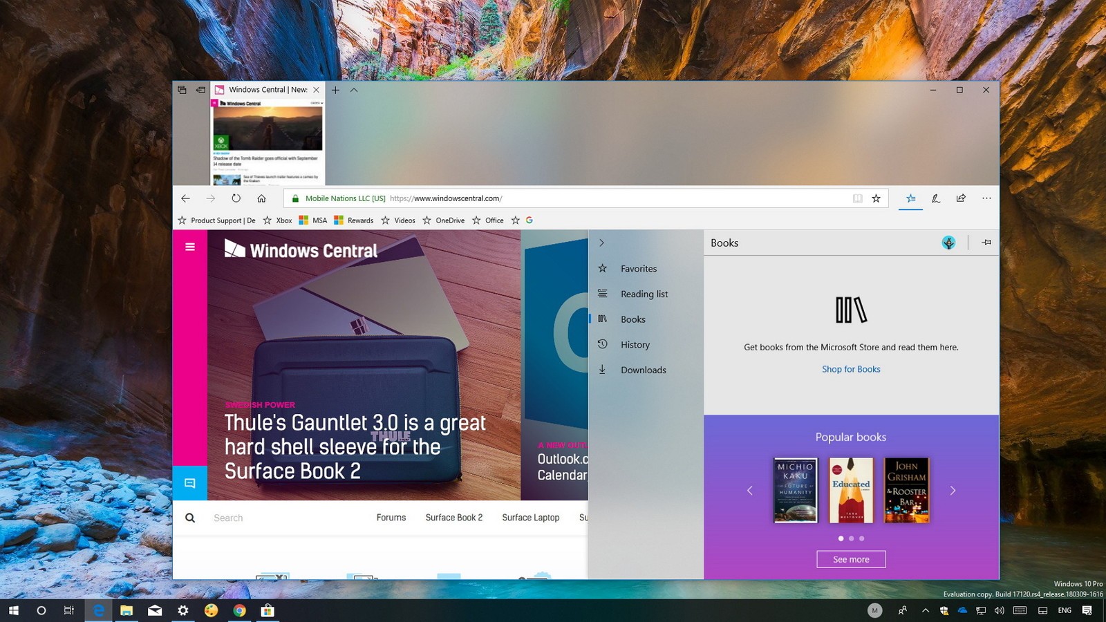 win10 april2018 edge