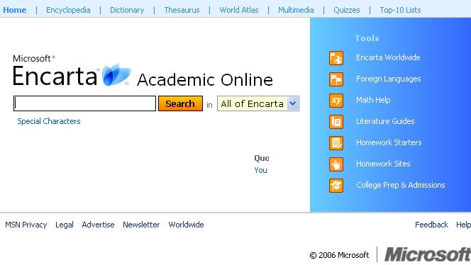 encarta online