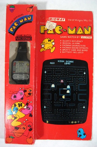 pac man vintage nelsonic watch