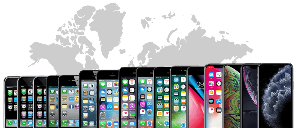 iphone evolution infographics